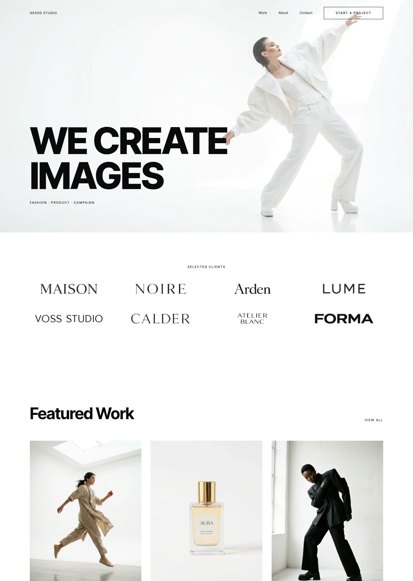 Gesso website design style preview